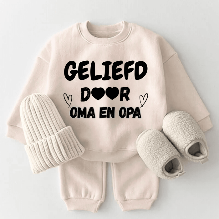 Geliefd DooR OMA EN OPA - Märchen Mode aus Bio - Baumwolle personalisierte geschenke Babyset & Bodys mit spruch & Geschenkideen für Neugeborene & 0–24 Monate & und perfekt als Geschenk zur Geburt