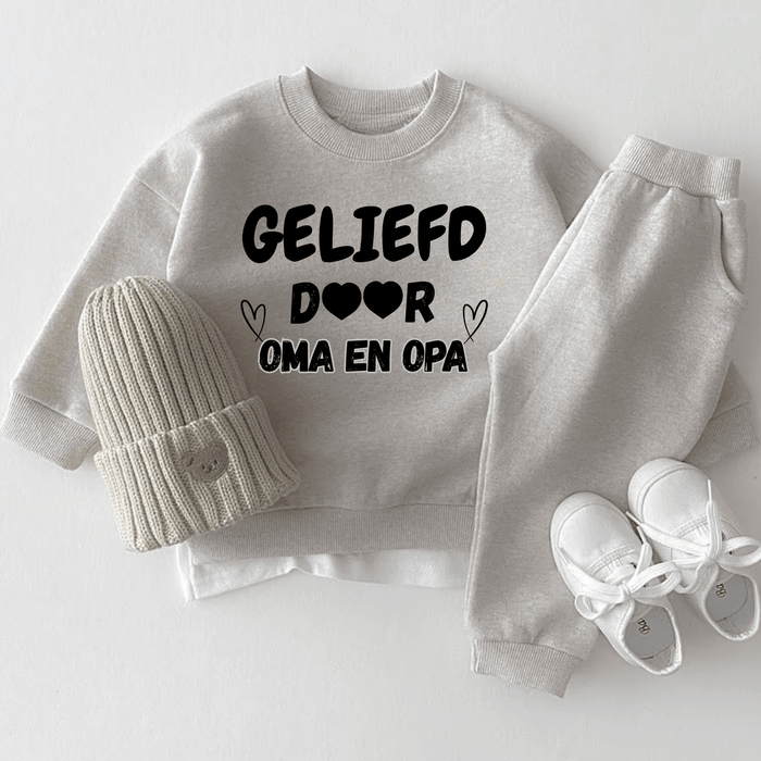Geliefd DooR OMA EN OPA - Märchen Mode aus Bio - Baumwolle personalisierte geschenke Babyset & Bodys mit spruch & Geschenkideen für Neugeborene & 0–24 Monate & und perfekt als Geschenk zur Geburt