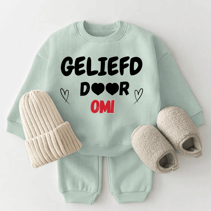 Geliefd door OMI - Märchen Mode aus Bio - Baumwolle personalisierte geschenke Babyset & Bodys mit spruch & Geschenkideen für Neugeborene & 0–24 Monate & und perfekt als Geschenk zur Geburt