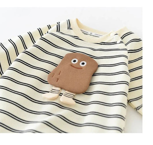 Gestreifter Kartoffeloverall - Märchen Mode aus Bio - Baumwolle personalisierte geschenke Baby Outfit, Strampler & Geschenkideen für Neugeborene & 0–24 Monate & und perfekt als Geschenk zur Geburt product_