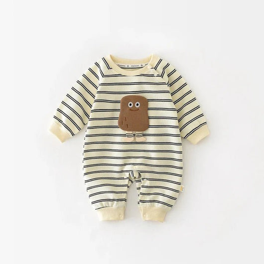 Gestreifter Kartoffeloverall - Märchen Mode aus Bio - Baumwolle personalisierte geschenke Baby Outfit, Strampler & Geschenkideen für Neugeborene & 0–24 Monate & und perfekt als Geschenk zur Geburt product_
