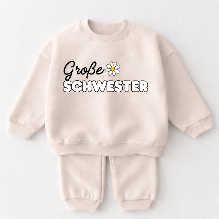 Große Schwester - Märchen Mode aus Bio - Baumwolle personalisierte geschenke Babyset & Bodys mit spruch & Geschenkideen für Neugeborene & 0–24 Monate & und perfekt als Geschenk zur Geburt