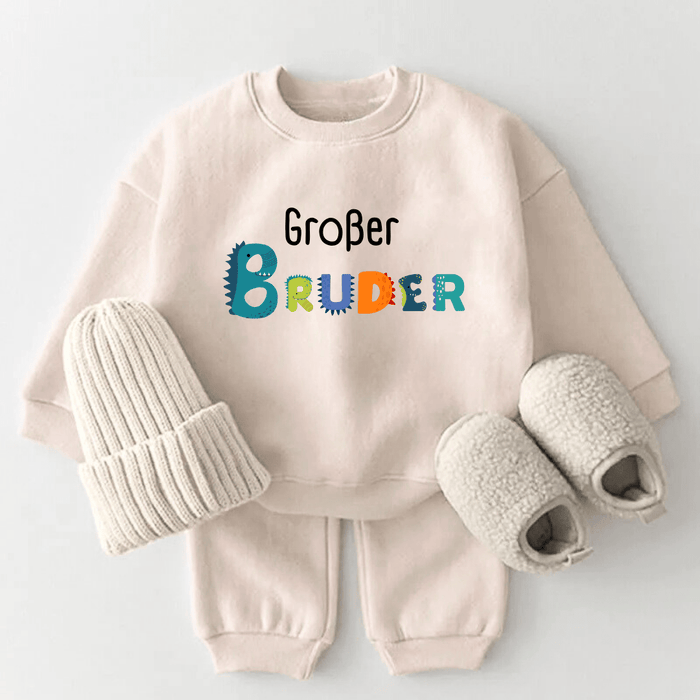 Großer Bruder - Märchen Mode aus Bio - Baumwolle personalisierte geschenke Babyset & Bodys mit spruch & Geschenkideen für Neugeborene & 0–24 Monate & und perfekt als Geschenk zur Geburt