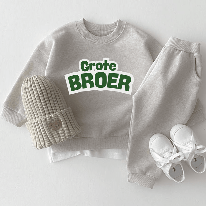 Grote Broer II - Märchen Mode aus Bio - Baumwolle personalisierte geschenke Babyset & Bodys mit spruch & Geschenkideen für Neugeborene & 0–24 Monate & und perfekt als Geschenk zur Geburt
