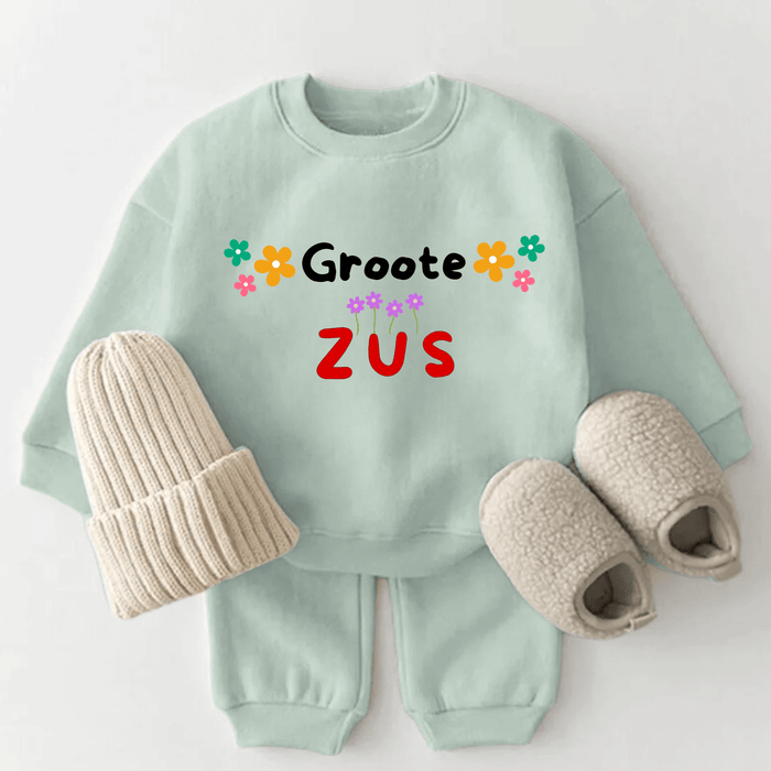 Grote Zus - Märchen Mode aus Bio - Baumwolle personalisierte geschenke Babyset & Bodys mit spruch & Geschenkideen für Neugeborene & 0–24 Monate & und perfekt als Geschenk zur Geburt
