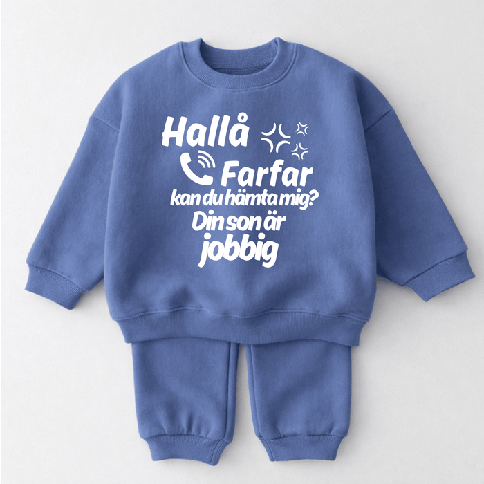 Hallå Farfar kan du hämta mig? Din son är jobbig - Märchen Mode aus Bio-Baumwolle personalisierte geschenke Babyset & Bodys mit spruch & Geschenkideen für Neugeborene & 0–24 Monate & und perfekt als Geschenk zur Geburt