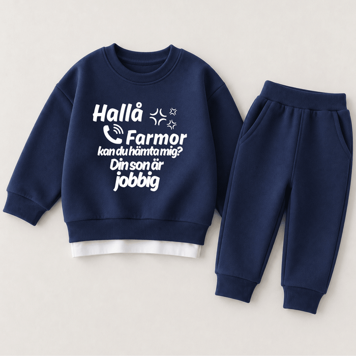 Hallå Farmor kan du hämta mig? Din son är jobbig - Märchen Mode aus Bio-Baumwolle personalisierte geschenke Babyset & Bodys mit spruch & Geschenkideen für Neugeborene & 0–24 Monate & und perfekt als Geschenk zur Geburt