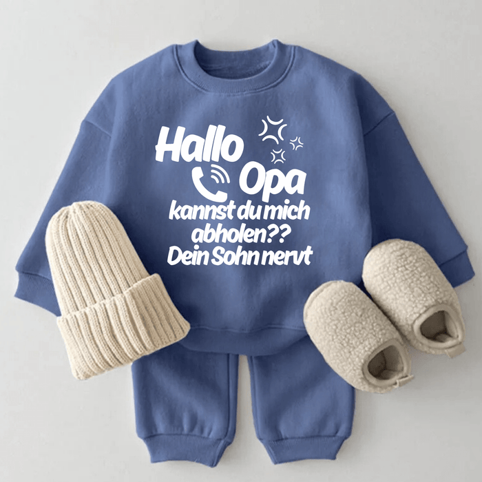 Hallo Opa, Dein SOHN nervt - Märchen Mode aus Bio - Baumwolle personalisierte geschenke Babyset & Bodys mit spruch & Geschenkideen für Neugeborene & 0–24 Monate & und perfekt als Geschenk zur Geburt