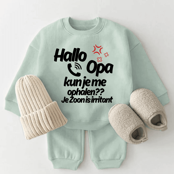 Hallo OPA ?? Je Zoon is irritant - Märchen Mode aus Bio - Baumwolle personalisierte geschenke Babyset & Bodys mit spruch & Geschenkideen für Neugeborene & 0–24 Monate & und perfekt als Geschenk zur Geburt