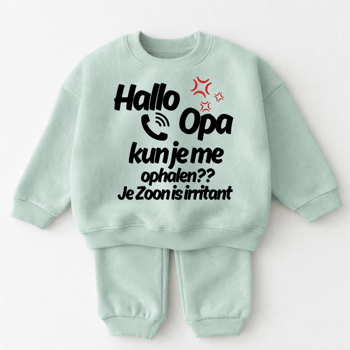 Hallo OPA ?? Je Zoon is irritant - Märchen Mode aus Bio - Baumwolle personalisierte geschenke Babyset & Bodys mit spruch & Geschenkideen für Neugeborene & 0–24 Monate & und perfekt als Geschenk zur Geburt