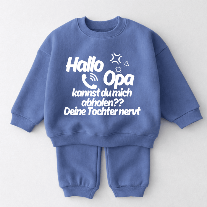 Hallo Opa kannst du mich abholen?? Deine Tochter nervt - Märchen Mode aus Bio - Baumwolle personalisierte geschenke Babyset & Bodys mit spruch & Geschenkideen für Neugeborene & 0–24 Monate & und perfekt als Geschenk zur Geburt