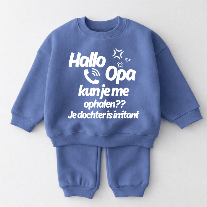 Hallo Opa kun je me ophalen?? Je dochter is irritant - Märchen Mode aus Bio - Baumwolle personalisierte geschenke Babyset & Bodys mit spruch & Geschenkideen für Neugeborene & 0–24 Monate & und perfekt als Geschenk zur Geburt