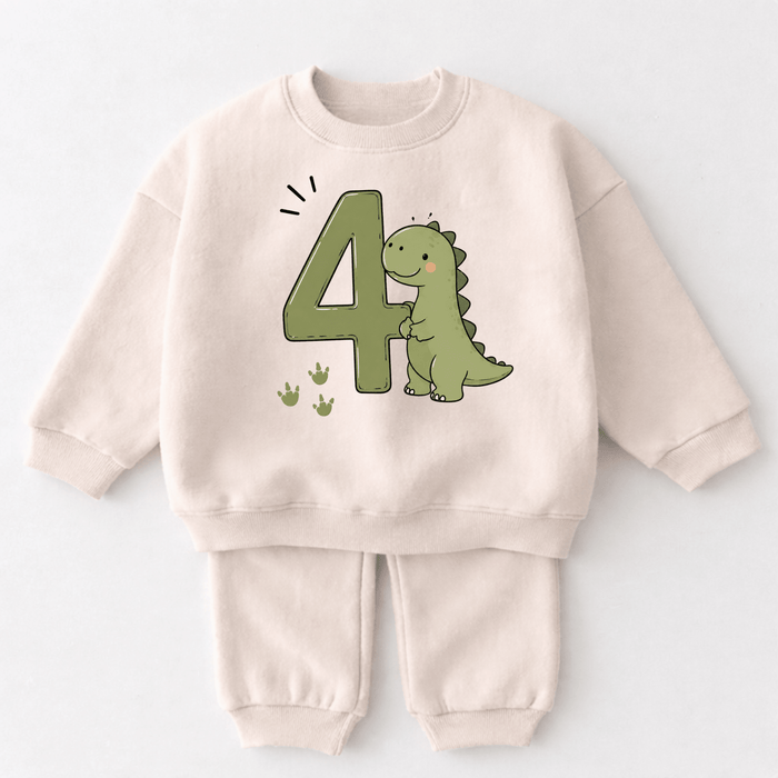 Happy Dino 04 - Märchen Mode aus Bio-Baumwolle personalisierte geschenke Babyset & Bodys mit spruch & Geschenkideen für Neugeborene & 0–24 Monate & und perfekt als Geschenk zur Geburt