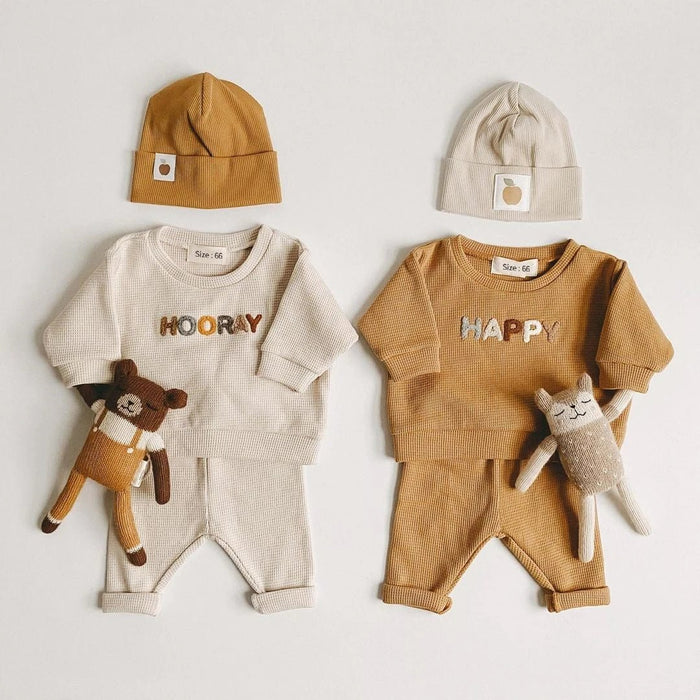 Happy Set - Märchen Mode aus Bio - Baumwolle personalisierte geschenke Babyset & Bodys mit spruch & Geschenkideen für Neugeborene & 0–24 Monate & und perfekt als Geschenk zur Geburt
