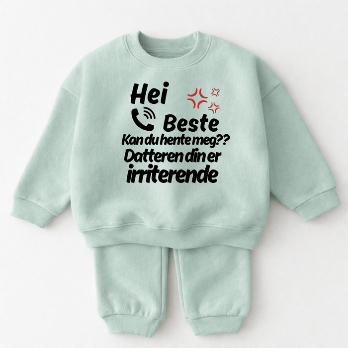 Hei Beste Kan du hente meg?? Datteren din er irriterende - Märchen Mode aus Bio-Baumwolle personalisierte geschenke Babyset & Bodys mit spruch & Geschenkideen für Neugeborene & 0–24 Monate & und perfekt als Geschenk zur Geburt
