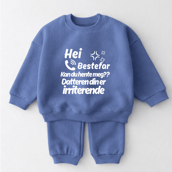 Hei Bestefar Kan du hente meg?? Datteren din er irriterende - Märchen Mode aus Bio-Baumwolle personalisierte geschenke Babyset & Bodys mit spruch & Geschenkideen für Neugeborene & 0–24 Monate & und perfekt als Geschenk zur Geburt