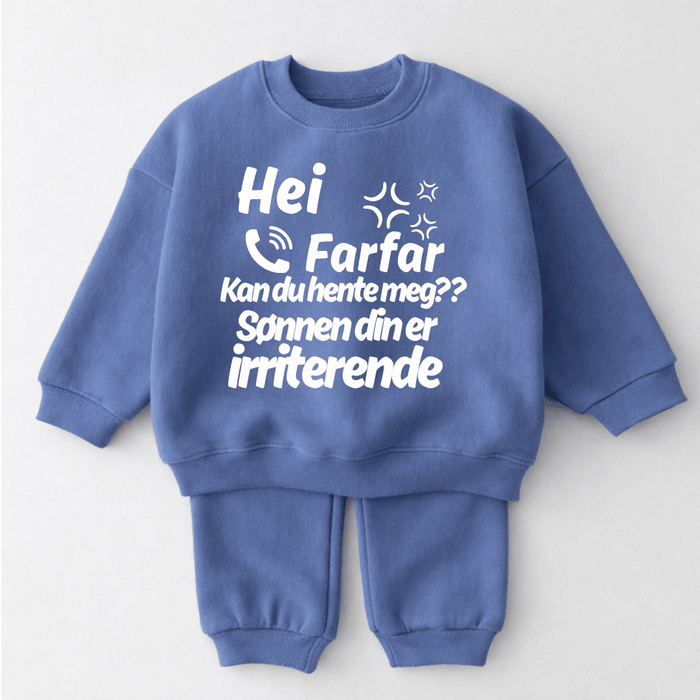 Hei Farfar Kan du hente meg?? Sønnen din er irriterende - Märchen Mode aus Bio-Baumwolle personalisierte geschenke Babyset & Bodys mit spruch & Geschenkideen für Neugeborene & 0–24 Monate & und perfekt als Geschenk zur Geburt