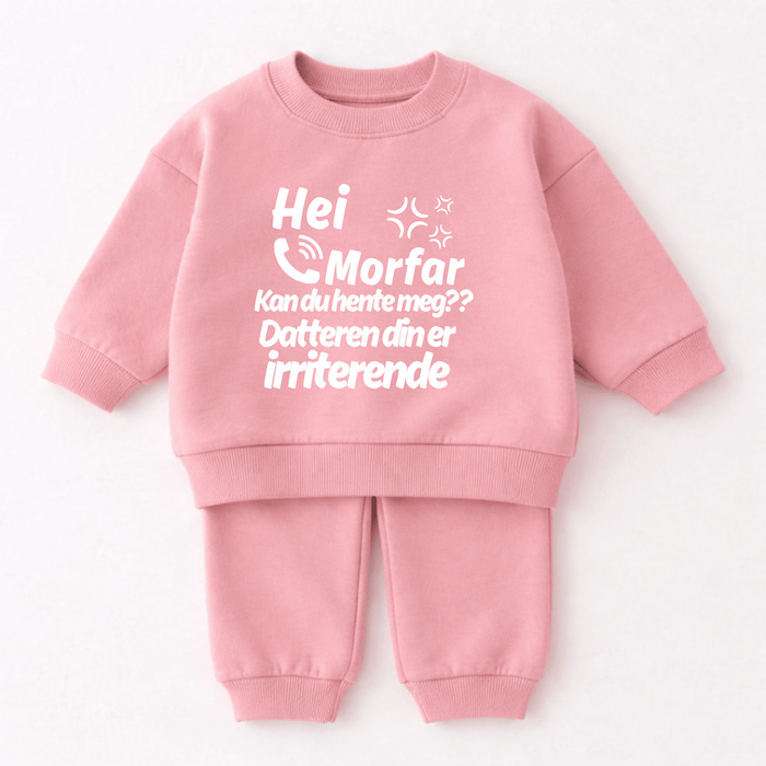Hei Morfar Kan du hente meg?? Datteren din er irriterende - Märchen Mode aus Bio-Baumwolle personalisierte geschenke Babyset & Bodys mit spruch & Geschenkideen für Neugeborene & 0–24 Monate & und perfekt als Geschenk zur Geburt