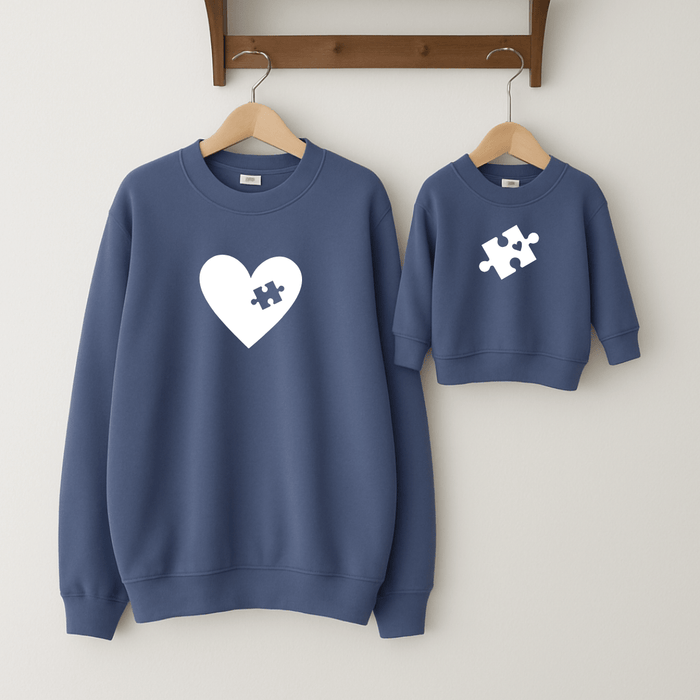 Herz Puzzle Matching - Märchen Mode aus Bio - Baumwolle personalisierte geschenke Babyset & Bodys mit spruch & Geschenkideen für Neugeborene & 0–24 Monate & und perfekt als Geschenk zur Geburt