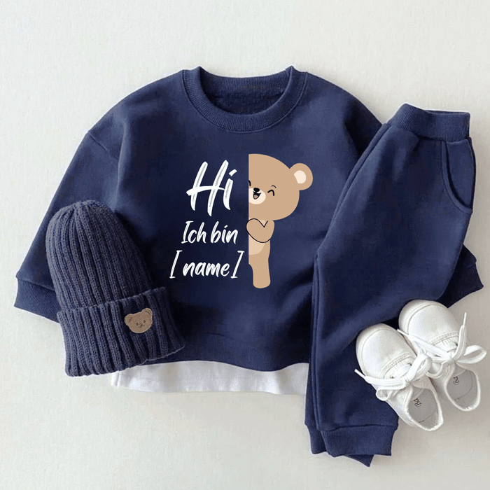 Hi Ich bin [name] - Märchen Mode aus Bio - Baumwolle personalisierte geschenke Babyset & Bodys mit spruch & Geschenkideen für Neugeborene & 0–24 Monate & und perfekt als Geschenk zur Geburt