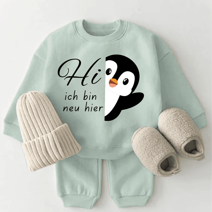 Hi ich bin neu hier - Märchen Mode aus Bio - Baumwolle personalisierte geschenke Babyset & Bodys mit spruch & Geschenkideen für Neugeborene & 0–24 Monate & und perfekt als Geschenk zur Geburt
