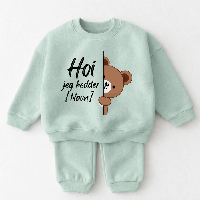 Hoi jeg hedder [Navn] - Märchen Mode aus Bio - Baumwolle personalisierte geschenke Babyset & Bodys mit spruch & Geschenkideen für Neugeborene & 0–24 Monate & und perfekt als Geschenk zur Geburt
