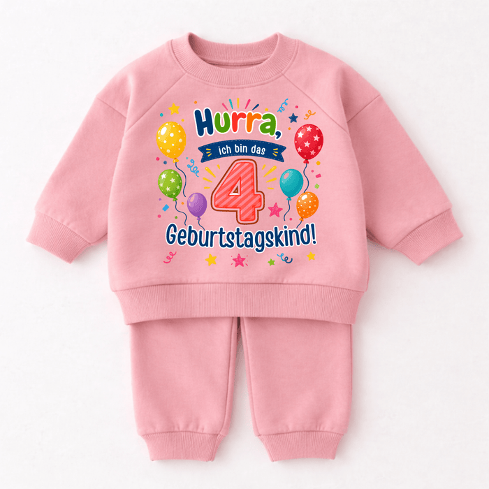 Hurra, ich bin das 4 geburtstagkind - Märchen Mode aus Bio-Baumwolle personalisierte geschenke Babyset & Bodys mit spruch & Geschenkideen für Neugeborene & 0–24 Monate & und perfekt als Geschenk zur Geburt