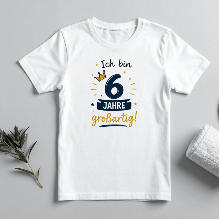 Ich bin 6 Jahre großartig - Märchen Mode aus Bio-Baumwolle personalisierte geschenke Babyset & Bodys mit spruch & Geschenkideen für Neugeborene & 0–24 Monate & und perfekt als Geschenk zur Geburt