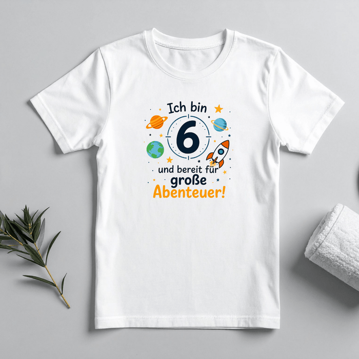 Ich bin 6 und bereit für große Abenteuer! - Märchen Mode aus Bio-Baumwolle personalisierte geschenke Babyset & Bodys mit spruch & Geschenkideen für Neugeborene & 0–24 Monate & und perfekt als Geschenk zur Geburt