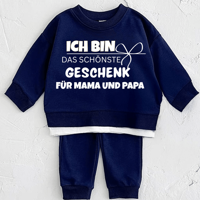 Ich bin das schönste Geschenk für Mama und Papa - Märchen Mode aus Bio - Baumwolle personalisierte geschenke Babyset & Bodys mit spruch & Geschenkideen für Neugeborene & 0–24 Monate & und perfekt als Geschenk zur Geburt