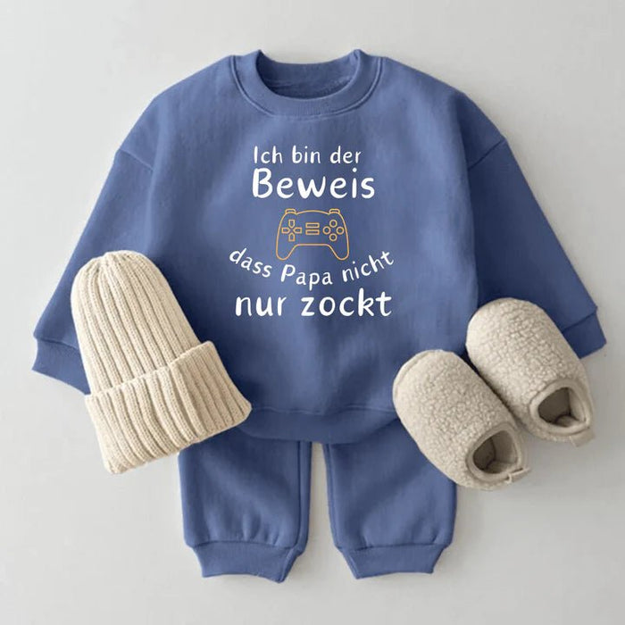 Ich bin der Beweis, dass Papa nicht nur zockt - Märchen Mode aus Bio - Baumwolle personalisierte geschenke Babyset & Bodys mit spruch & Geschenkideen für Neugeborene & 0–24 Monate & und perfekt als Geschenk zur Geburt