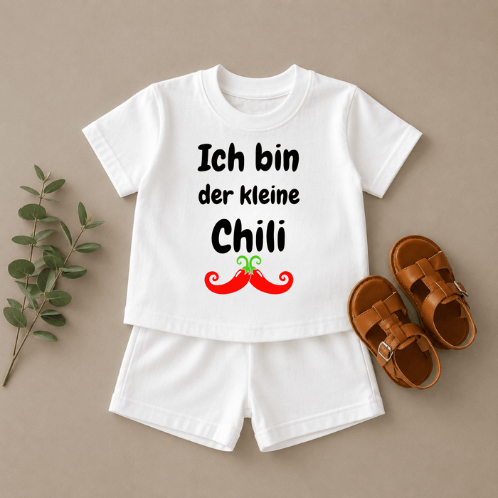 Ich bin der kleine Chili - Märchen Mode aus Bio - Baumwolle personalisierte geschenke Babyset & Bodys mit spruch & Geschenkideen für Neugeborene & 0–24 Monate & und perfekt als Geschenk zur Geburt