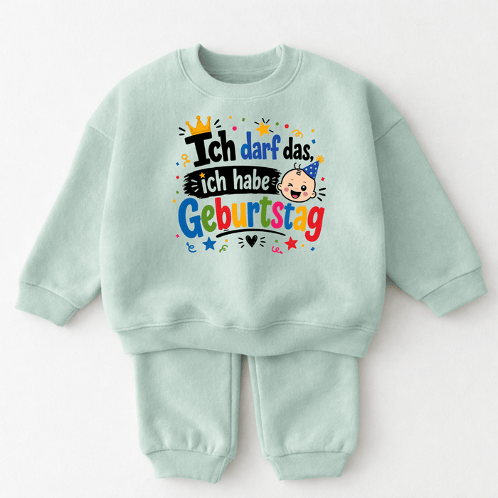 Ich darf das! ich habe Geburtstag! - Märchen Mode aus Bio-Baumwolle personalisierte geschenke Babyset & Bodys mit spruch & Geschenkideen für Neugeborene & 0–24 Monate & und perfekt als Geschenk zur Geburt