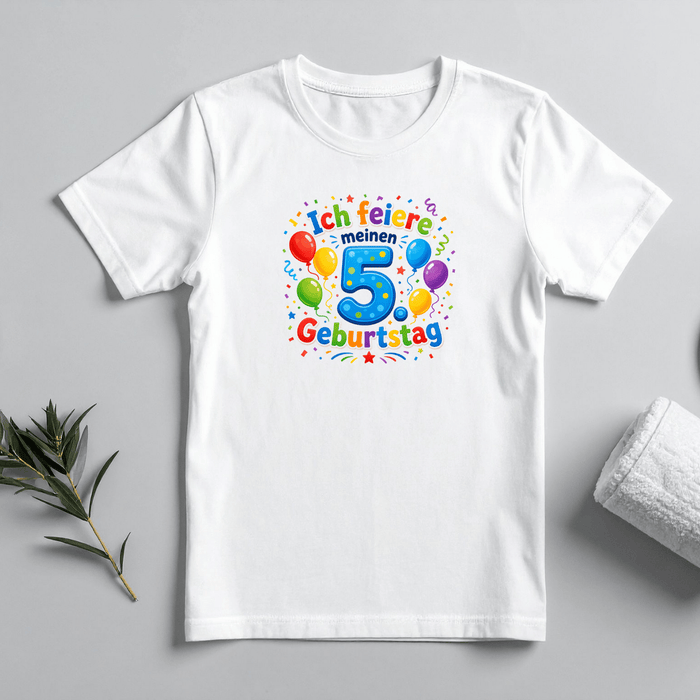 ich feiere meinen 5. Geburtstag - Märchen Mode aus Bio-Baumwolle personalisierte geschenke Babyset & Bodys mit spruch & Geschenkideen für Neugeborene & 0–24 Monate & und perfekt als Geschenk zur Geburt