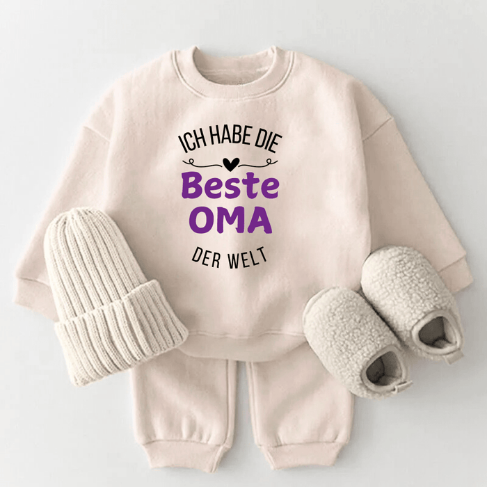 Ich habe die Beste OMA der welt - Märchen Mode aus Bio - Baumwolle personalisierte geschenke Babyset & Bodys mit spruch & Geschenkideen für Neugeborene & 0–24 Monate & und perfekt als Geschenk zur Geburt