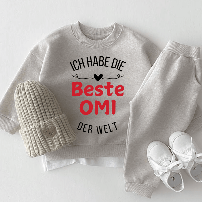 Ich habe die Beste OMI der Welt - Märchen Mode aus Bio - Baumwolle personalisierte geschenke Babyset & Bodys mit spruch & Geschenkideen für Neugeborene & 0–24 Monate & und perfekt als Geschenk zur Geburt