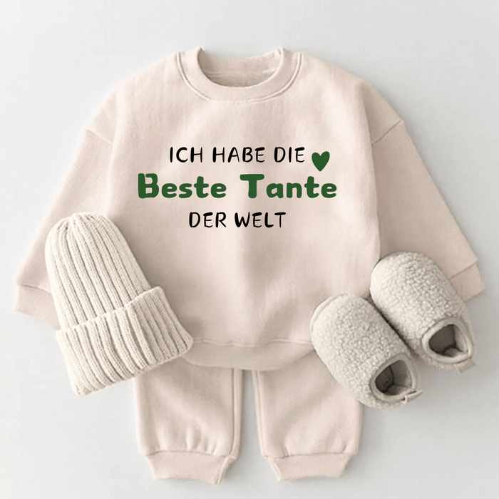 Ich habe die Beste Tante der welt - Märchen Mode aus Bio - Baumwolle personalisierte geschenke Babyset & Bodys mit spruch & Geschenkideen für Neugeborene & 0–24 Monate & und perfekt als Geschenk zur Geburt