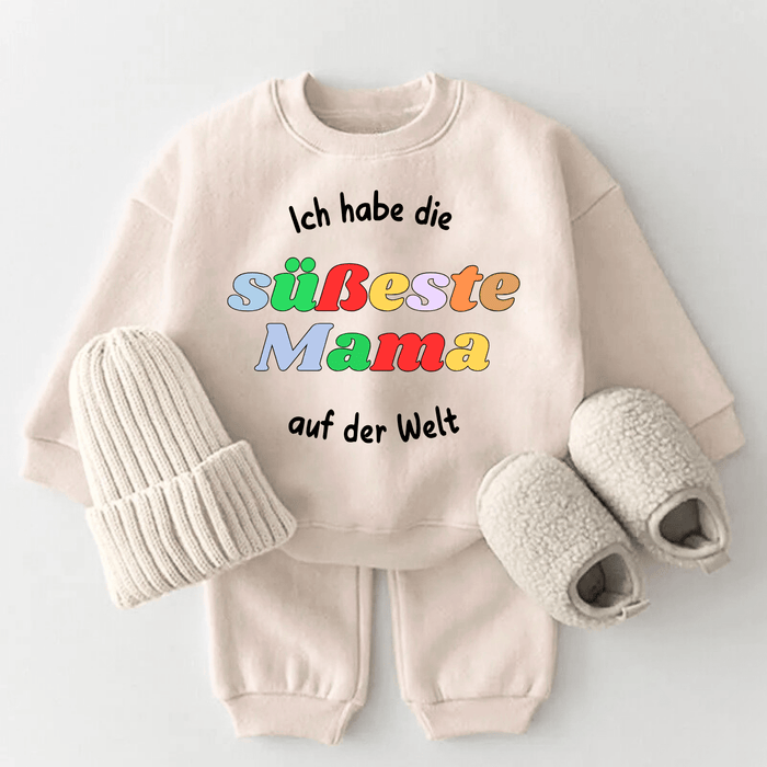 Ich habe die süßeste Mama auf der welt - Märchen Mode aus Bio - Baumwolle personalisierte geschenke Babyset & Bodys mit spruch & Geschenkideen für Neugeborene & 0–24 Monate & und perfekt als Geschenk zur Geburt