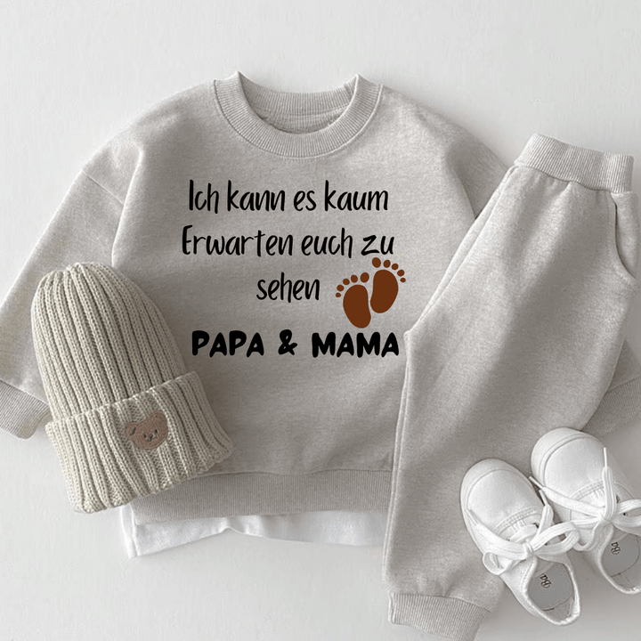 Ich kann es kaum Erwarten, euch zu sehen Papa & Mama - Märchen Mode - 