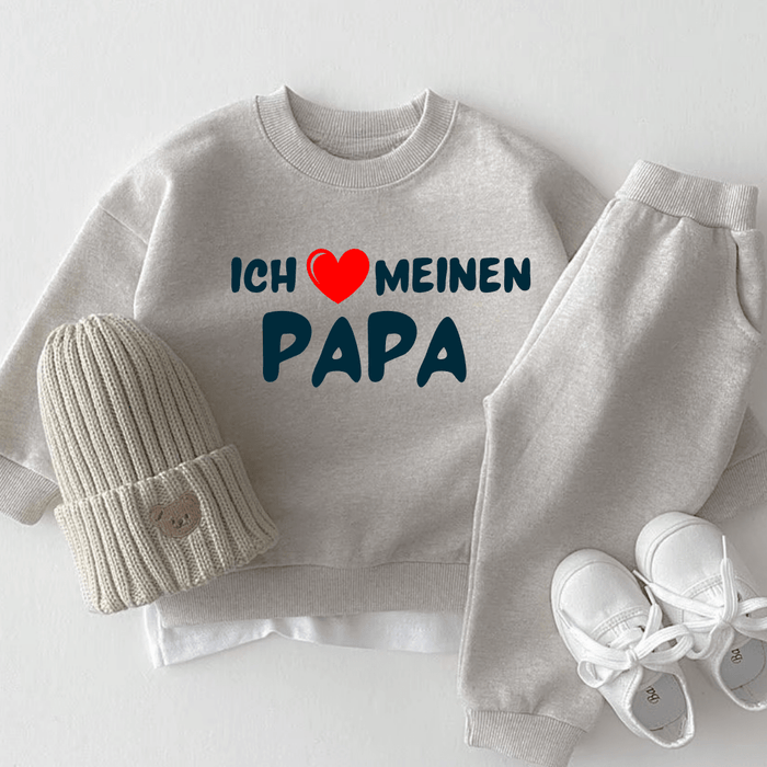 ICH Liebe MEINE PAPA - Märchen Mode aus Bio - Baumwolle personalisierte geschenke Babyset & Bodys mit spruch & Geschenkideen für Neugeborene & 0–24 Monate & und perfekt als Geschenk zur Geburt