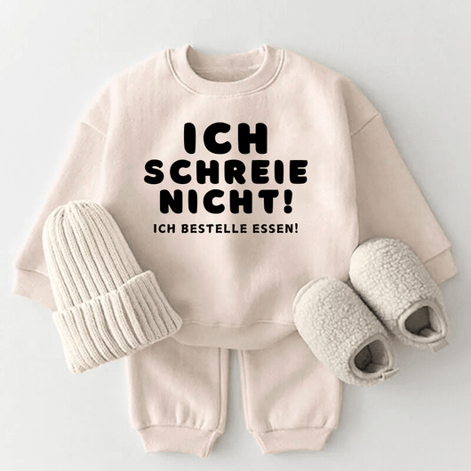 Ich schreie nicht! ich bestelle Essen!