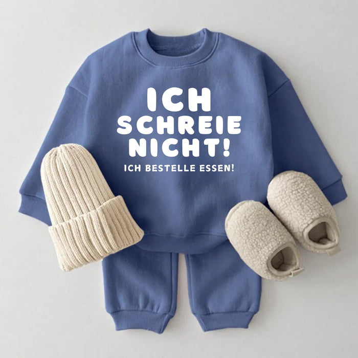 Ich schreie nicht! ich bestelle Essen! - Märchen Mode aus Bio - Baumwolle personalisierte geschenke Babyset & Bodys mit spruch & Geschenkideen für Neugeborene & 0–24 Monate & und perfekt als Geschenk zur Geburt