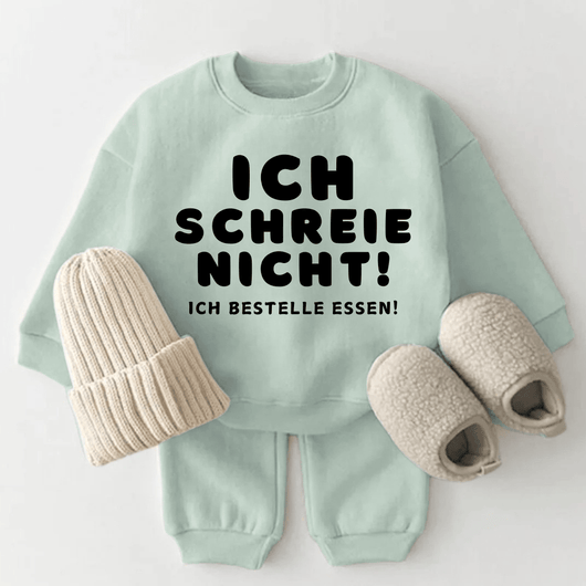 Ich schreie nicht! ich bestelle Essen!