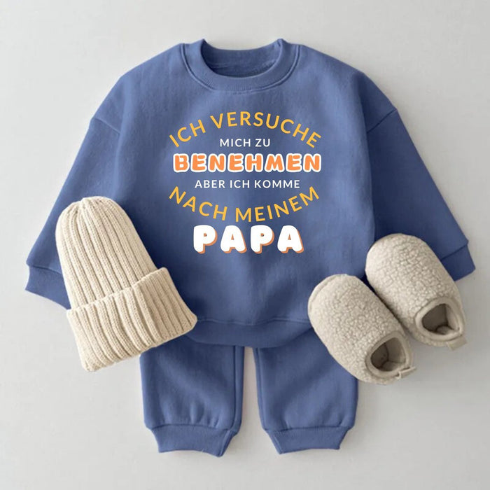 Ich versuche mich - Märchen Mode aus Bio - Baumwolle personalisierte geschenke Babyset & Bodys mit spruch & Geschenkideen für Neugeborene & 0–24 Monate & und perfekt als Geschenk zur Geburt