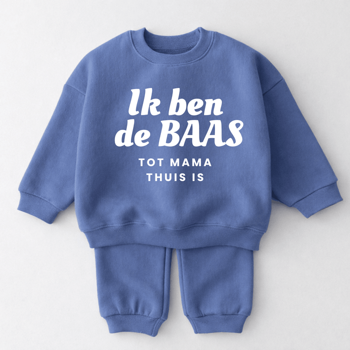 Ik ben de baas tot mama thuis is - Märchen Mode aus Bio - Baumwolle personalisierte geschenke Babyset & Bodys mit spruch & Geschenkideen für Neugeborene & 0–24 Monate & und perfekt als Geschenk zur Geburt