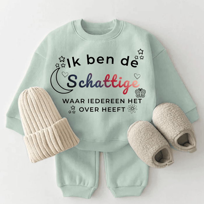 Ik ben de Schattige waar iedereen het over heeft - Märchen Mode aus Bio - Baumwolle personalisierte geschenke Babyset & Bodys mit spruch & Geschenkideen für Neugeborene & 0–24 Monate & und perfekt als Geschenk zur Geburt