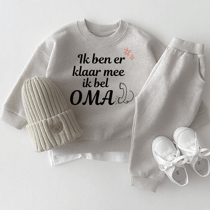 Ik ben er ik bel OMA klaar mee - Märchen Mode aus Bio - Baumwolle personalisierte geschenke Babyset & Bodys mit spruch & Geschenkideen für Neugeborene & 0–24 Monate & und perfekt als Geschenk zur Geburt