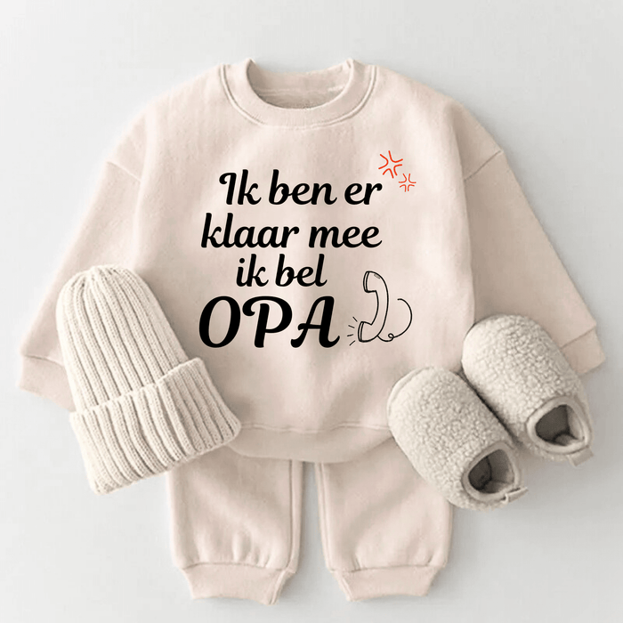 Ik ben er ik bel OPA klaar mee - Märchen Mode aus Bio - Baumwolle personalisierte geschenke Babyset & Bodys mit spruch & Geschenkideen für Neugeborene & 0–24 Monate & und perfekt als Geschenk zur Geburt