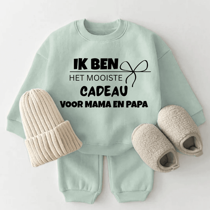Ik ben het mooiste cadeau voor mama en papa - Märchen Mode aus Bio - Baumwolle personalisierte geschenke Babyset & Bodys mit spruch & Geschenkideen für Neugeborene & 0–24 Monate & und perfekt als Geschenk zur Geburt