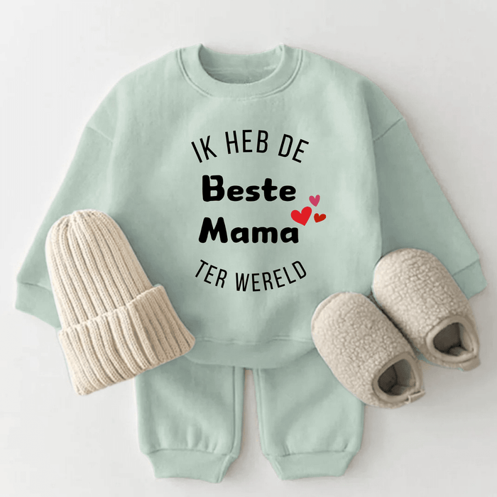 Ik heb de beste mama ter wereld - Märchen Mode aus Bio - Baumwolle personalisierte geschenke Babyset & Bodys mit spruch & Geschenkideen für Neugeborene & 0–24 Monate & und perfekt als Geschenk zur Geburt